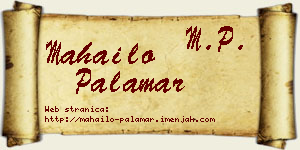 Mahailo Palamar vizit kartica